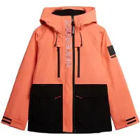 Superdry pour femme. WS110181A Veste de ski acrobatique Ultimate coral (L), Casuel, Sport, Polyester, Neige, Corail