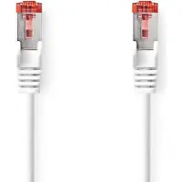Nedis Câble réseau CAT6 | RJ45 Male | RJ45 Male | S/FTP | 0.50 m | Rond | LSZH | Blanc | Label
