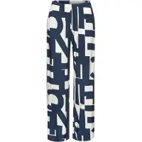French Connection Pantalon de pyjama bleu foncé / blanc