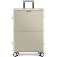 Onyx Hybrid Pro Check-in Suitcase Medium 70 Litres - Polycarbonate recyclé et design sans fermeture éclair - Valise de voyage avec serrure TSA et roues pivotantes - Trolley léger avec compartiment