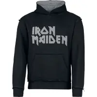 Iron Maiden Sweat-shirt à capuche de - Logo - S - 5XL - pour Homme - noir/gris - Taille 5XL