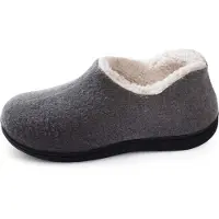Comfeet Chaussons Dames - Chaussons - Taille 36/37 - Gris - Antidérapant -