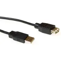 ACT Câble d'extension USB 2.0 USB A mâle USB A femelle noir 5 m