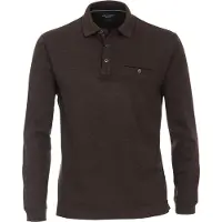 Casa Moda Regular Fit Polo manches longues beige,