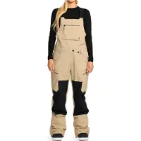 Volcom - Salopette de snow imperméable et respirant en GORE-TEX ePE- Femme - Ash Stretch Gore-Tex Bib Overall W Oatmeal pour Femme - Taille XS -