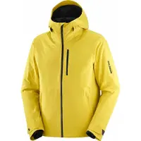 Salomon - Veste de ski isolante en PrimaLoft - Highland Jacket M Cress Green pour Homme - Taille S - Jaune