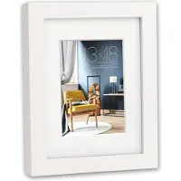 Zep Niki White 15x20 bois avec passe-partout (15 x 20 cm)