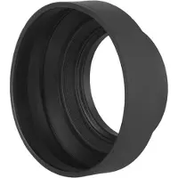 Matin Parasoleil en caoutchouc 72 mm M-6238, Pare-soleil pour objectif, Noir