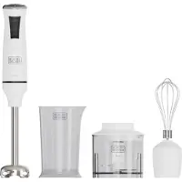 Black & Decker Mixeur plongeant Black et Decker BXHBA750E 750W Blanc