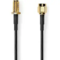 Nedis Câble d'antenne SMA mâle SMA femelle Plaqué or 50 ohms Blindage unique 3.00 m R (Câble d'antenne)