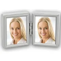 Zep 2-Luik Fotolijst 8735DL Zilver 2x 3,5x4,5cm voor Pasfoto