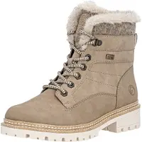 Remonte Bottes à lacets 'D0B81' beige foncé / blanc