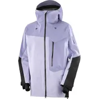 Salomon - Veste de ski en GORE-TEX ePE - Moon Patrol GTX Jkt M Blue Granite/Cosmic Sky/Deep Black pour Homme - Taille L - Violet
