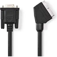 Nedis Câble SCART SCART Mâle VGA Femelle 15p Nickelé 480p 2.00 m -