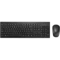 Kensington KM270 EQ KM270 EQ Kit clavier + souris sans fil rechargeable (BE, Sans fil), Clavier, Noir