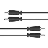Hama Câble audio - - 2 fiches RCA mâles - 1,5 m - Coaxial