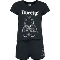 Looney Tunes Pyjama de - Titi - S - M - pour Femme - noir - Taille M