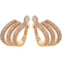 NAEMI Boucles d'oreilles or / transparent