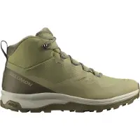 Salomon - Chaussures de randonnée hivernales - Outsnap CSWP M Aloe/Stone Gray - Taille 42 - Gris