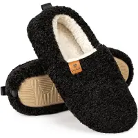 Comfeet Chaussons Dames - Chaussons - Taille 38/39 - Noir - Antidérapant -