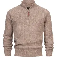 INDICODE JEANS Pull-over 'INPeace' marron