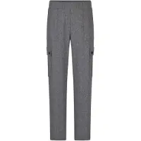 Goldner Pantalon cargo 'Vera' gris chiné / noir