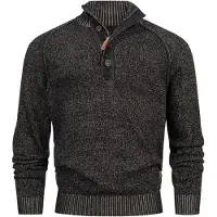 INDICODE JEANS Pull-over 'INRajas' noir