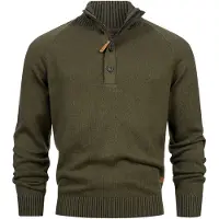 INDICODE JEANS Pull-over 'INRajas' vert foncé