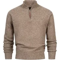 INDICODE JEANS Pull-over 'INTrax' noisette