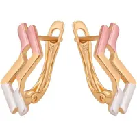 NAEMI Boucles d'oreilles or / rose clair / blanc perle