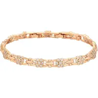 Faina Bracelet or / transparent