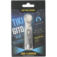 Nitecore TIKI Glow In The Dark lampe porte-clé rechargeable, 300 lumen
