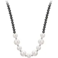 Gaya Chaîne gris argenté / argent / blanc perle