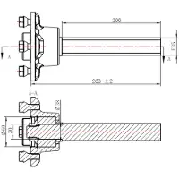 Parnells 20.5x8.00-10 Twin Axle Trailer Kit Road Legal Wheels + Hub &amp; Stub Axles 750kgs