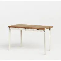 TIPTOE Monochrome Bureau Reclaimed Wood | Cream White
