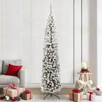 vidaXL Sapin de Noël artificiel Vert 240 cm PVC et acier et plastique