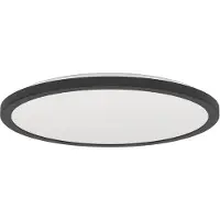 Eglo Lampe de salle de bain intelligente Rovito-Z rond - noir - Ø 38,9cm