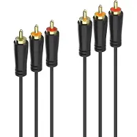 Hama Câble Audio/vidéo 3 X Rca Mâle - Gold 1.5m (205150)