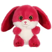 GIPSY TOYS Peluches - - Lapin "CUTYDOOS", 13 cm - couleur framboise - Rubis