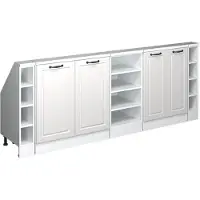Vicco Ensembles de meuble de rangement sous pente Rion Blanc campagne Lot de 5, Model 56064