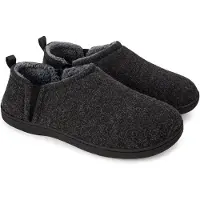 Comfeet Chaussons Homme - Chaussons - Noir - Antidérapant - Taille 44/45 -