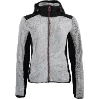Mountain Peak Polaire à capuche zippé bi-matière femme