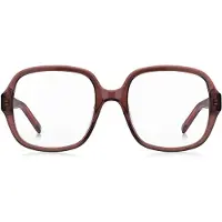 BOSS Monture optique en acétate marron avec monogramme Double B