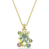 Swarovski Gema Halskette Verschiedene Schliffe Mehrfarbig Gold