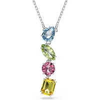 Swarovski Chaîne bleu / jaune / vert / argent