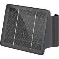 Goobay Applique murale solaire à LED Quadros, noire