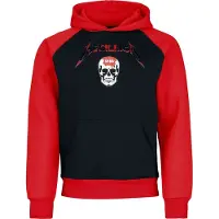 Metallica Sweat-shirt à capuche de - Logo - S - XXL - pour Homme - noir/rouge - Taille M