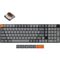 Keychron K17 Max RGB Brown Switch Wireless Low Profile Keyboard (Black) [K17M-H3].