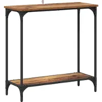 vidaXL Table console Bois ancien 75 x 30.5 x 75 cm Bois d'ingénierie