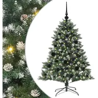 vidaXL Sapin de Noël artificiel avec 150 LED Vert 85 x 85 x 120 cm